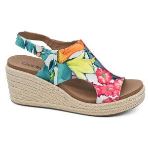 NIB, Corky's Carley "Floral Jute" Wedge